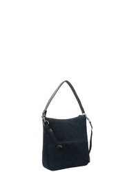 dunkelblaue Shopper Tasche aus Leder von Bree