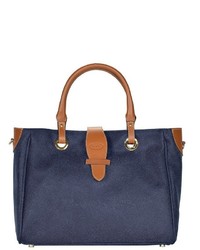 dunkelblaue Shopper Tasche aus Leder von Bric's