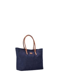 dunkelblaue Shopper Tasche aus Leder von Bric's