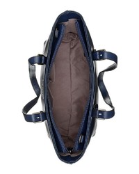 dunkelblaue Shopper Tasche aus Leder von Bruno Banani