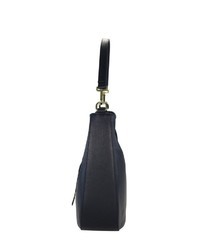 dunkelblaue Shopper Tasche aus Leder von COLLEZIONE ALESSANDRO