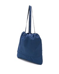 dunkelblaue Shopper Tasche aus Leder von YMC