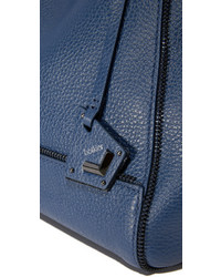 dunkelblaue Shopper Tasche aus Leder von Botkier