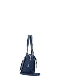 dunkelblaue Shopper Tasche aus Leder von Gabor