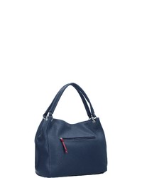 dunkelblaue Shopper Tasche aus Leder von Gabor