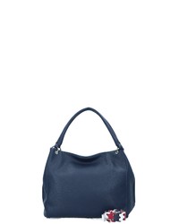 dunkelblaue Shopper Tasche aus Leder von Gabor