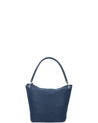 dunkelblaue Shopper Tasche aus Leder von Gabor