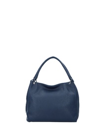dunkelblaue Shopper Tasche aus Leder von Gabor
