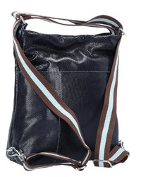 dunkelblaue Shopper Tasche aus Leder von Gabs