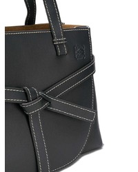 dunkelblaue Shopper Tasche aus Leder von Loewe