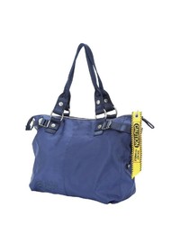 dunkelblaue Shopper Tasche aus Leder von George Gina & Lucy