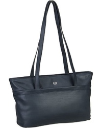 dunkelblaue Shopper Tasche aus Leder von Gerry Weber