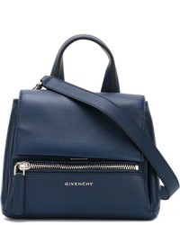 dunkelblaue Shopper Tasche aus Leder von Givenchy