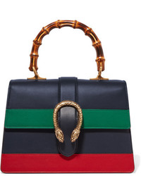 dunkelblaue Shopper Tasche aus Leder von Gucci