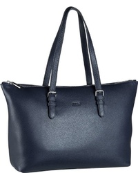 dunkelblaue Shopper Tasche aus Leder von Joop!