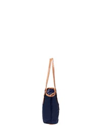 dunkelblaue Shopper Tasche aus Leder von Jump