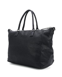 dunkelblaue Shopper Tasche aus Leder von Zanellato
