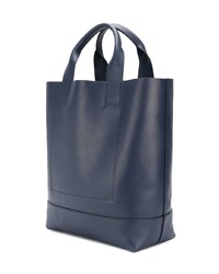 dunkelblaue Shopper Tasche aus Leder von Marni