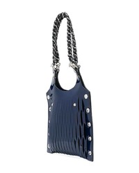 dunkelblaue Shopper Tasche aus Leder von Sonia Rykiel