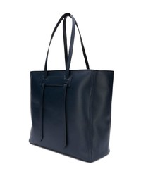 dunkelblaue Shopper Tasche aus Leder von Miu Miu