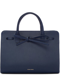 dunkelblaue Shopper Tasche aus Leder von Mansur Gavriel