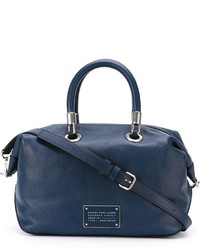 dunkelblaue Shopper Tasche aus Leder von Marc by Marc Jacobs