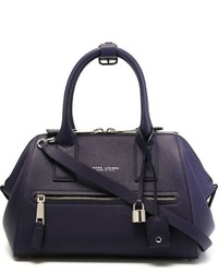 dunkelblaue Shopper Tasche aus Leder von Marc Jacobs