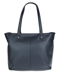 dunkelblaue Shopper Tasche aus Leder von Marc O'Polo
