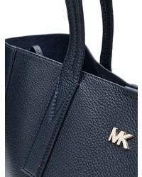 dunkelblaue Shopper Tasche aus Leder von MICHAEL Michael Kors