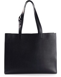 dunkelblaue Shopper Tasche aus Leder von Neri Firenze