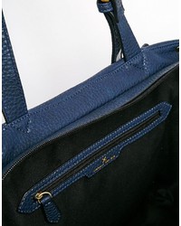 dunkelblaue Shopper Tasche aus Leder von Fiorelli