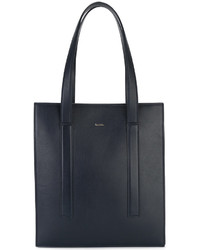 dunkelblaue Shopper Tasche aus Leder von Paul Smith
