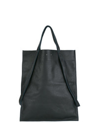 dunkelblaue Shopper Tasche aus Leder von Pb 0110