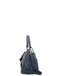 dunkelblaue Shopper Tasche aus Leder von Picard