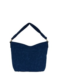 dunkelblaue Shopper Tasche aus Leder von SILVIO TOSSI