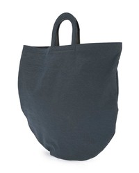 dunkelblaue Shopper Tasche aus Leder von Building Block