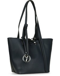 dunkelblaue Shopper Tasche aus Leder von SURI FREY