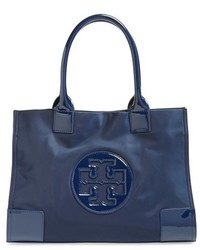 dunkelblaue Shopper Tasche aus Nylon
