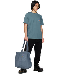 dunkelblaue Shopper Tasche aus Segeltuch von CARHARTT WORK IN PROGRESS