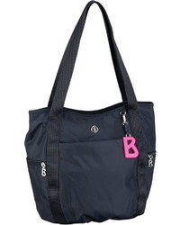 dunkelblaue Shopper Tasche aus Segeltuch von Bogner