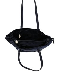 dunkelblaue Shopper Tasche aus Segeltuch von Comma
