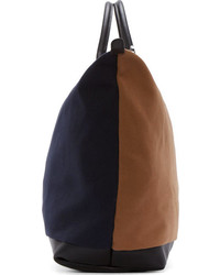 dunkelblaue Shopper Tasche aus Segeltuch von WANT Les Essentiels