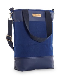 dunkelblaue Shopper Tasche aus Segeltuch von FERDINandNOAH
