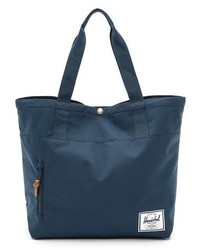 dunkelblaue Shopper Tasche aus Segeltuch von Herschel