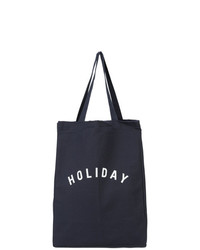 dunkelblaue Shopper Tasche aus Segeltuch von Holiday