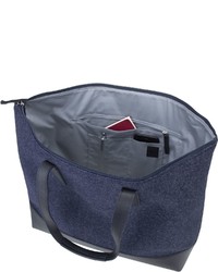 dunkelblaue Shopper Tasche aus Segeltuch von Jost