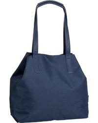 dunkelblaue Shopper Tasche aus Segeltuch von Jost