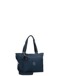 dunkelblaue Shopper Tasche aus Segeltuch von Kipling