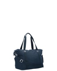 dunkelblaue Shopper Tasche aus Segeltuch von Kipling