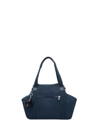 dunkelblaue Shopper Tasche aus Segeltuch von Kipling